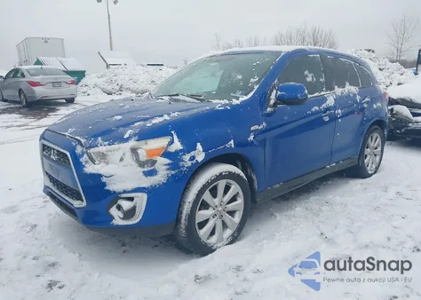 2015 Mitsubishi Outlander Sport Es из США, поврежденный, VIN 4A4AP3AU8FE056694